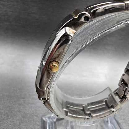 Citizen Tank Watch Women 14mm Champagne Dial Two Tone Rectangle New Battery VTG2
