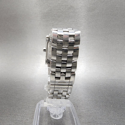 Longines Dolce Vita tank Watch Women 20mm White Dial Steel Rectangle New Batt B17