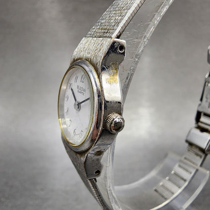 Bulova Watch Women 18mm White Dial Silver Tone Round 91L06 New Battery2