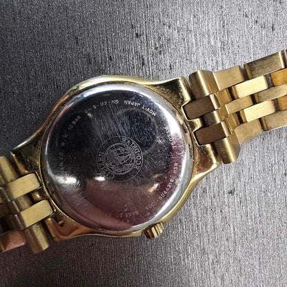 Citizen Eco-Drive Watch Women 27mm MOP Dial Gold Tone Gammed E001-S044315 Works10