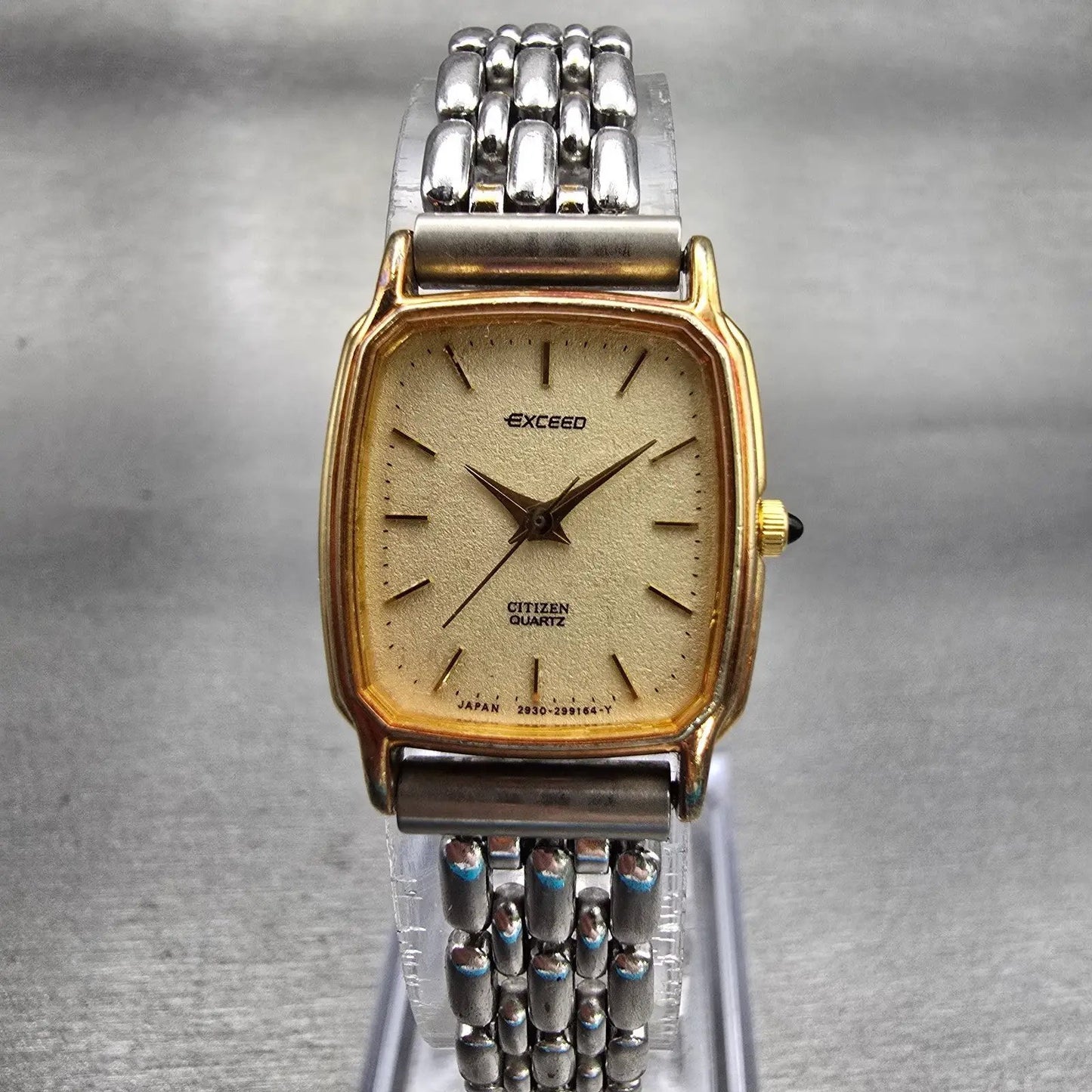 Citizen Exceed Watch Women 19mm Champagne Dial Gold Tone 2930-295609 New Battery0