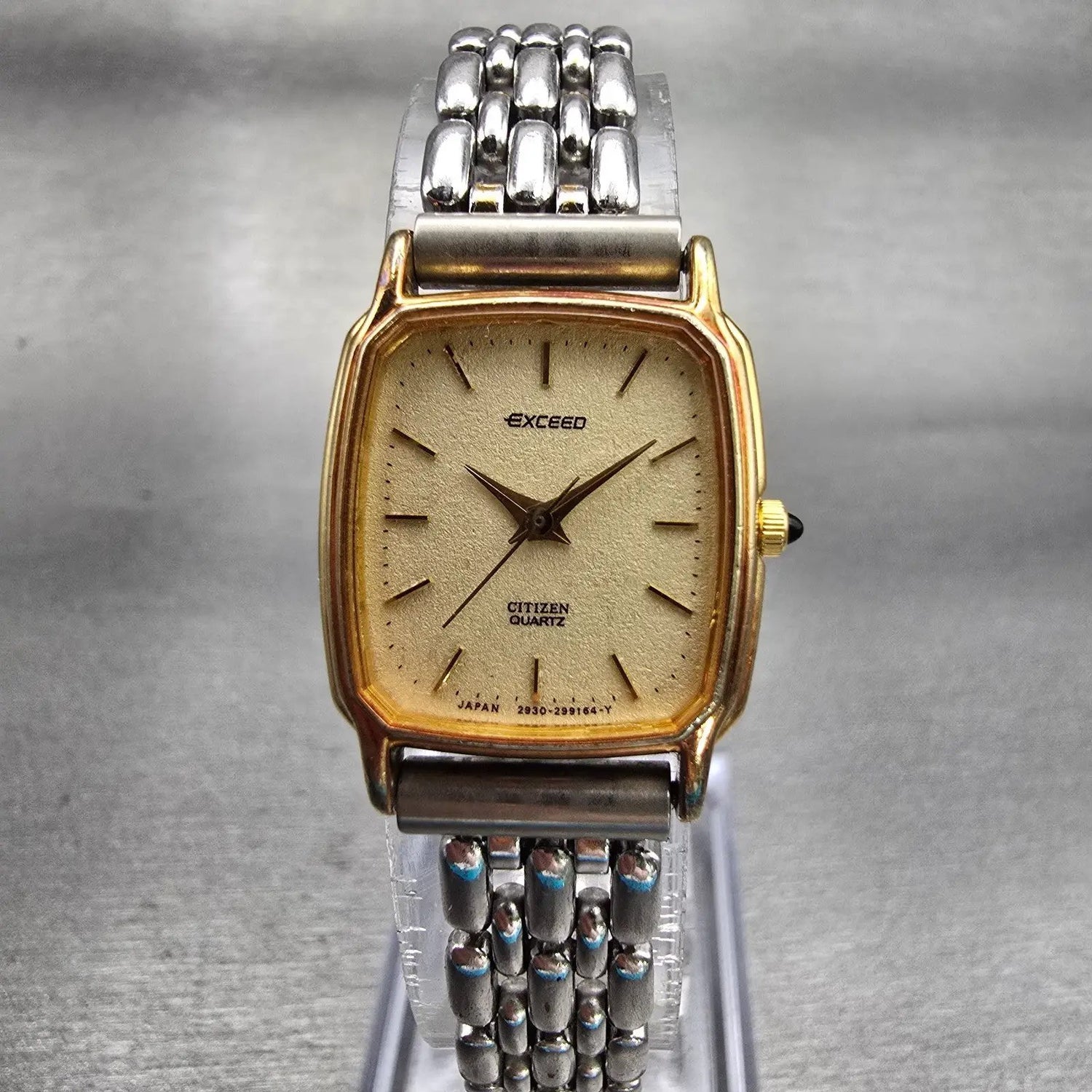 Citizen Exceed Watch Women 19mm Champagne Dial Gold Tone 2930-295609 New Battery0