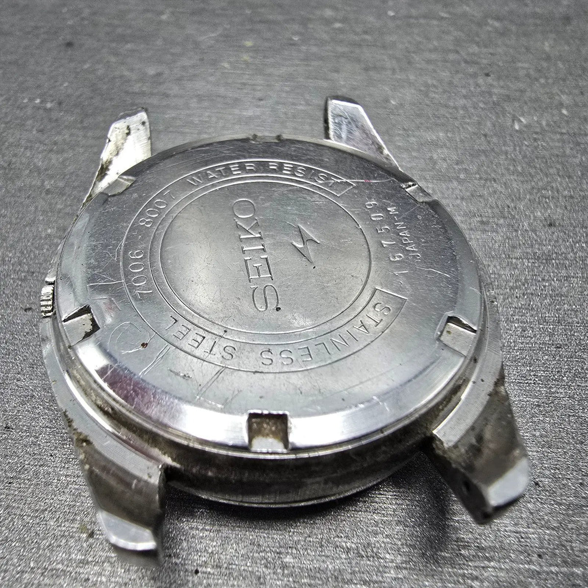 Seiko Automatic Watch Men 37mm Silver Dial Steel Daydate 7006-8007 Round READ!!!8