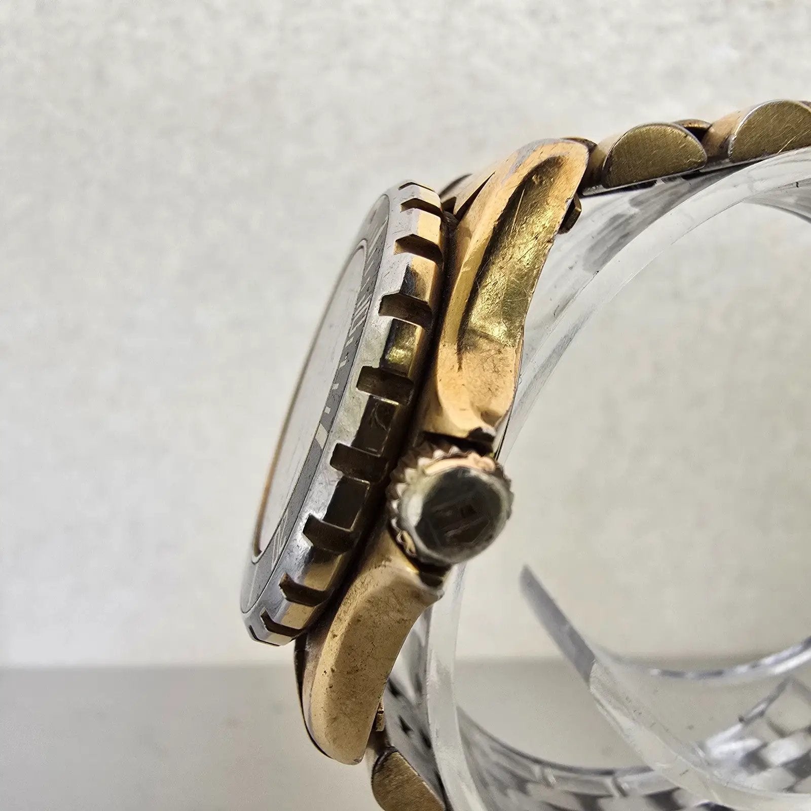 Tag Heuer Professional 1000 Dive Watch Women 28mm Black Dial Gold Date New Batt2