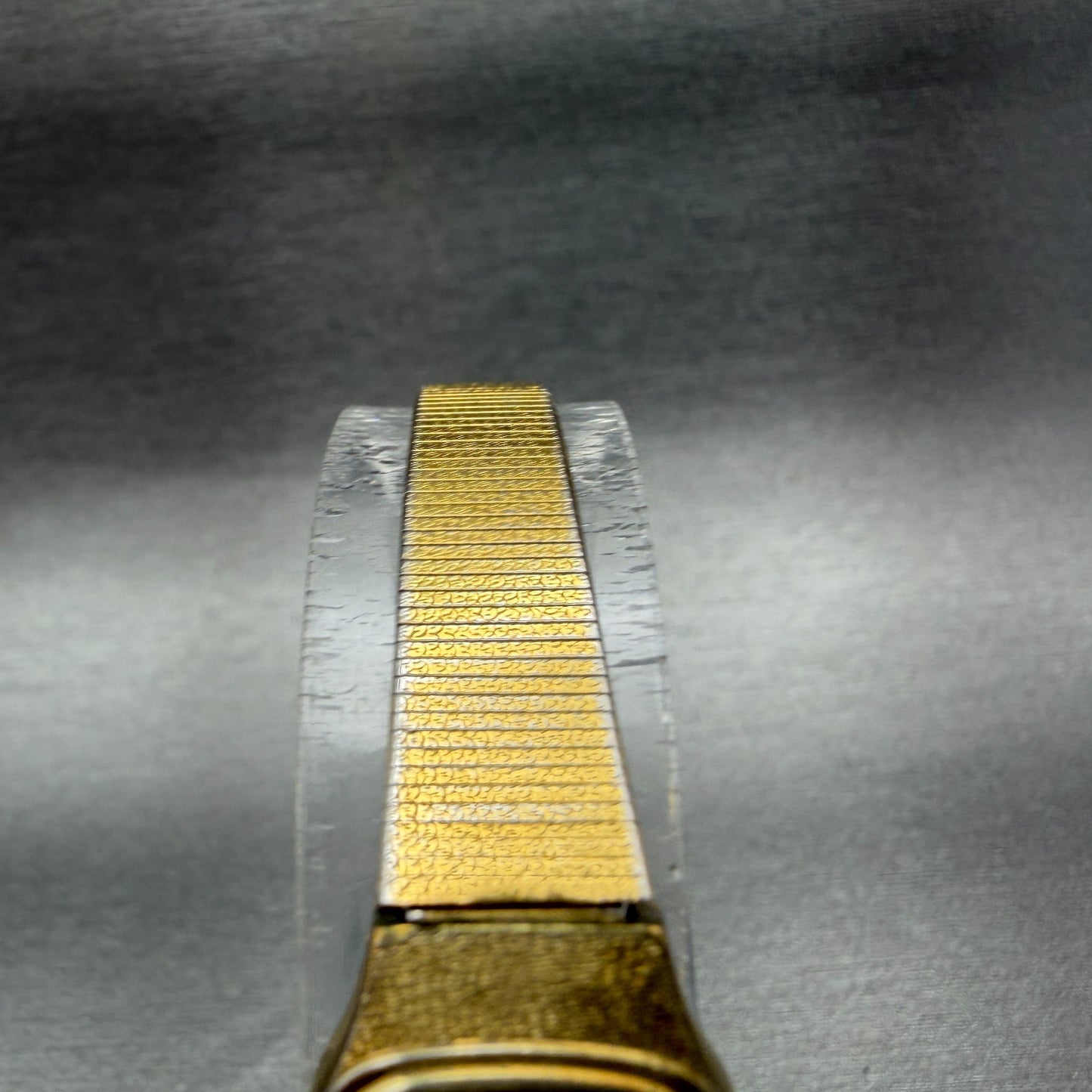 Seiko Watch Women 16mm Brown Dial Gold Tone Square 2C20-5770 New Battery4