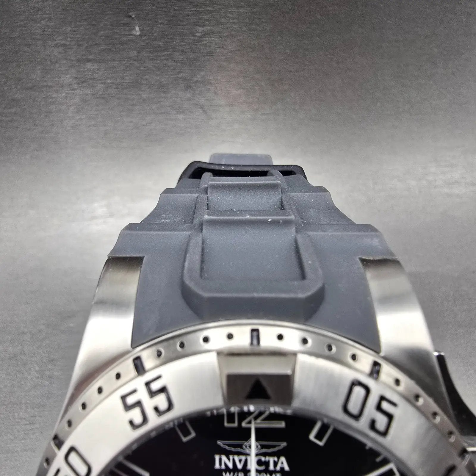 Invicta Excursion Sport Chronograph Watch Men 49mm Black Dial Steel READ! NewBat5