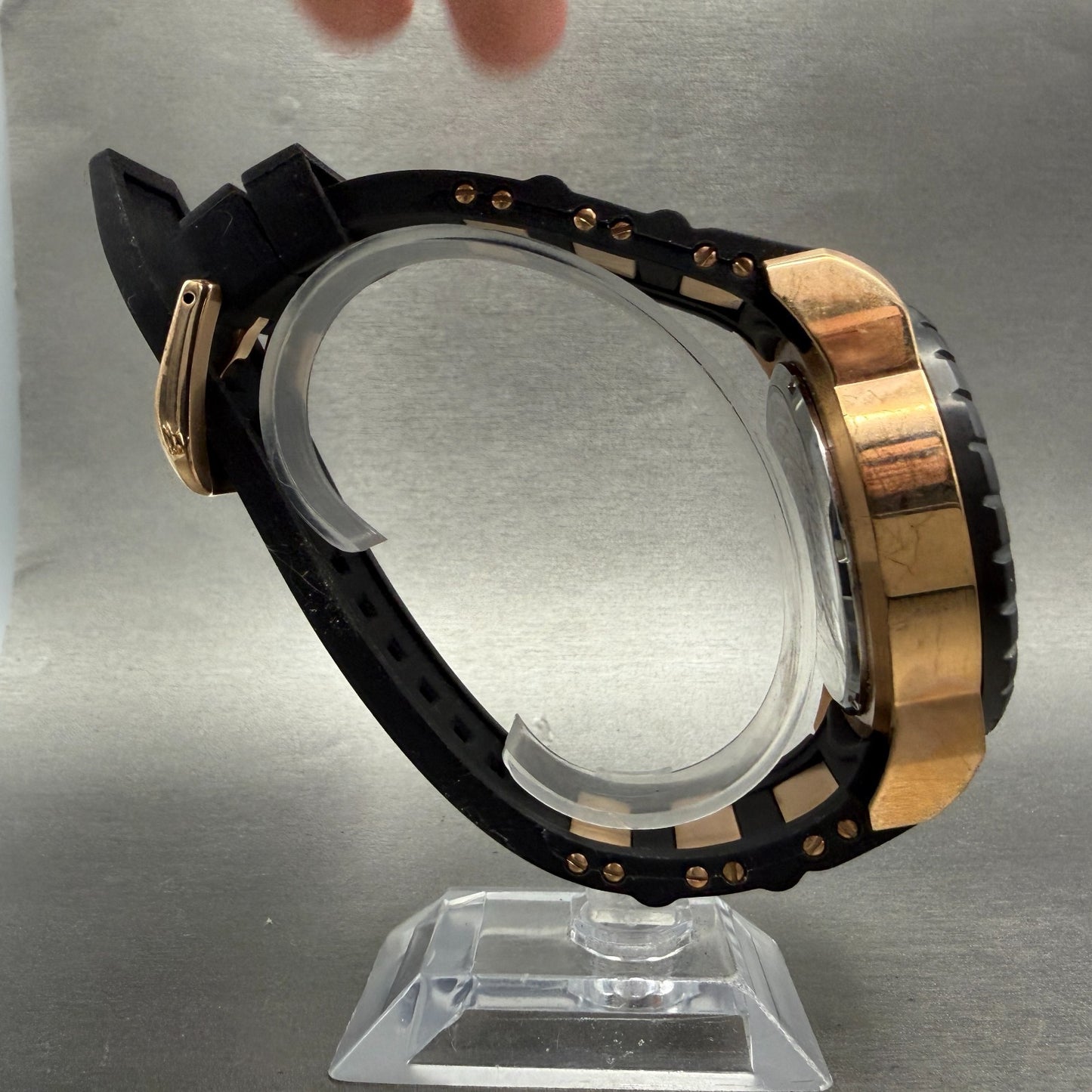 Invicta Pro Diver Chrono Watch Men 50mm Rose Gold Dial Rose Gold Tone New Batt8