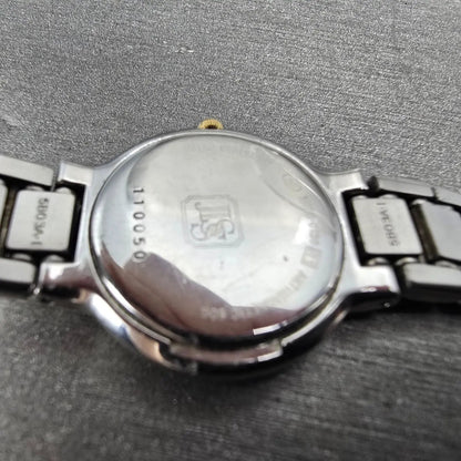 Seiko Cressta Watch Women 23mm White Dial Two Tone Round 2N20-0130 New Battery9