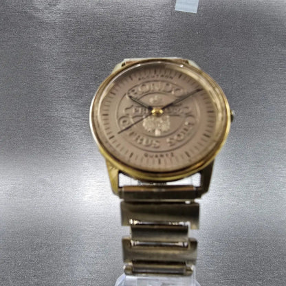 Bulova Accutron Watch Men 33mm Gold Dial Gold Plated Round N9 VTG  PARTS6