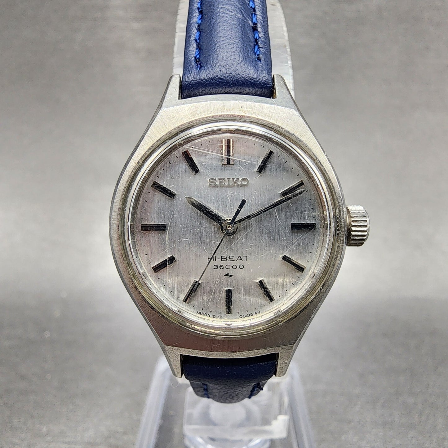 Seiko Watch Women 24mm Silver Dial Steel Round Manual Wind Runs 19440011 VTG0