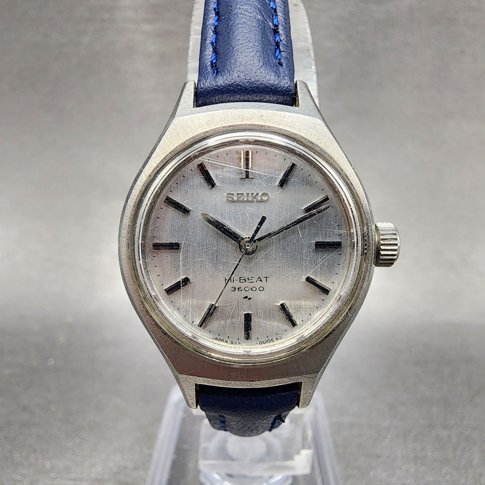 Seiko Watch Women 24mm Silver Dial Steel Round Manual Wind Runs 19440011 VTG0