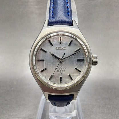 Seiko Watch Women 24mm Silver Dial Steel Round Manual Wind Runs 19440011 VTG0