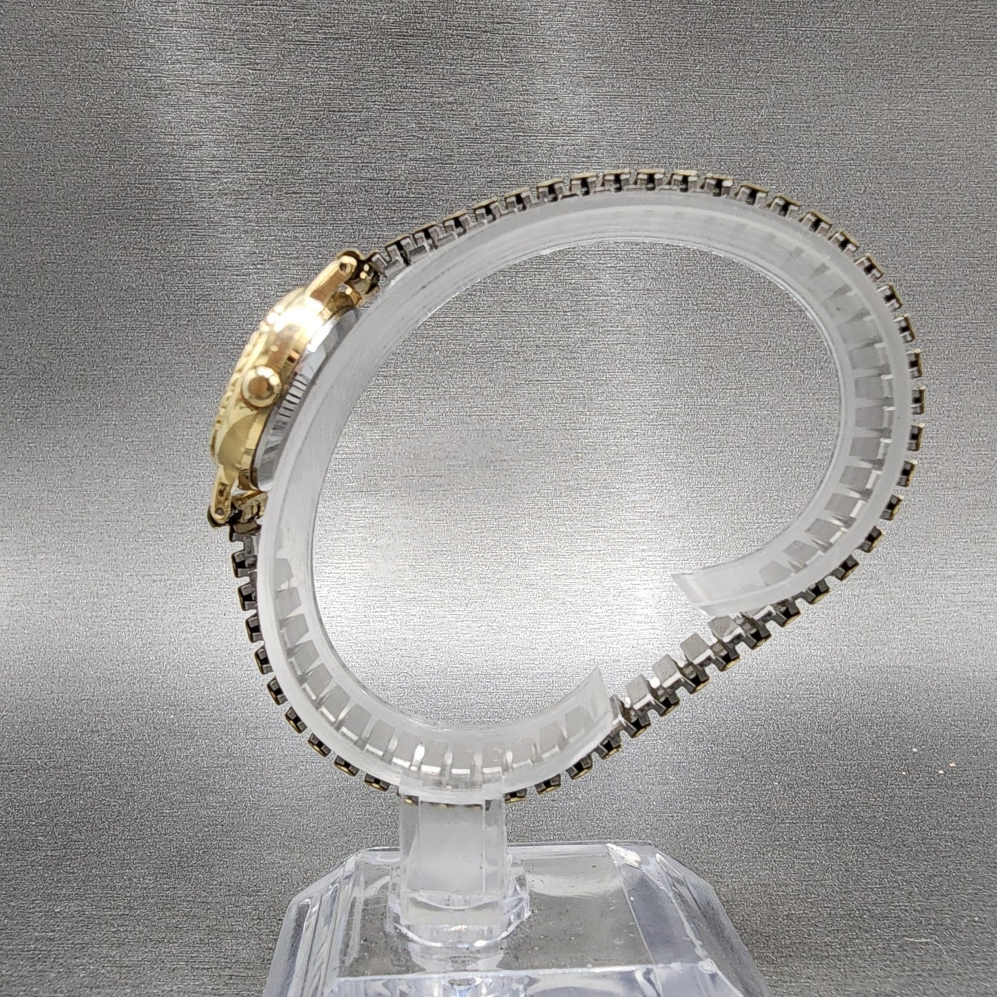 Seiko Watch Women 23mm Champagne Dial Gold Tone Round 54210060 New Battery6