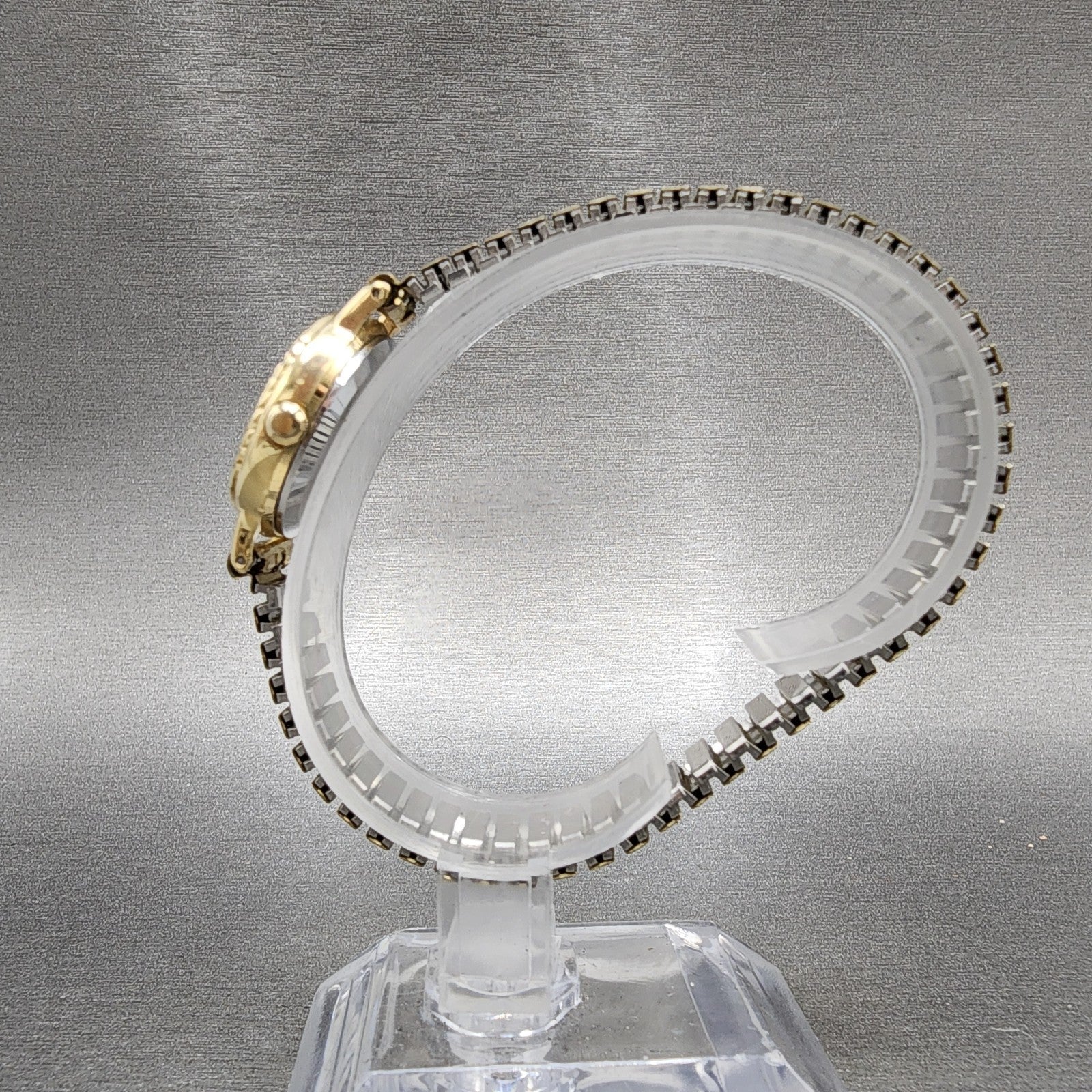Seiko Watch Women 23mm Champagne Dial Gold Tone Round 54210060 New Battery6