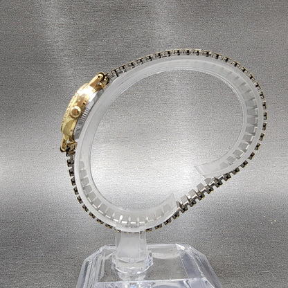 Seiko Watch Women 23mm Champagne Dial Gold Tone Round 54210060 New Battery6