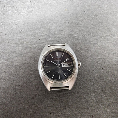 Seiko Automatic Watch Women 24mm Gray Dial Silver Tone Daydate 27060070 PARTS0