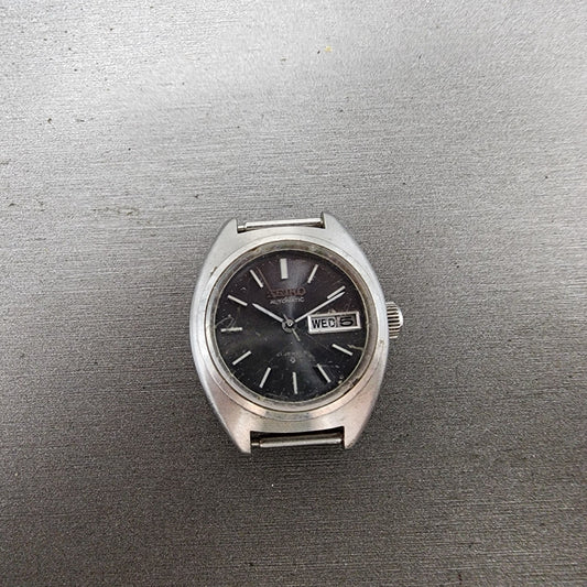 Seiko Automatic Watch Women 24mm Gray Dial Silver Tone Daydate 27060070 PARTS0