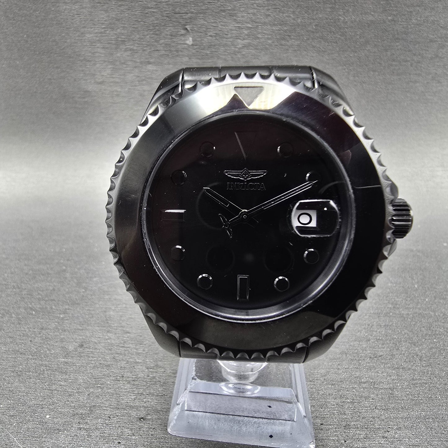 Invicta Pro Diver Automatic Watch Men 46mm Black Dial Black Round 35039 Runs0