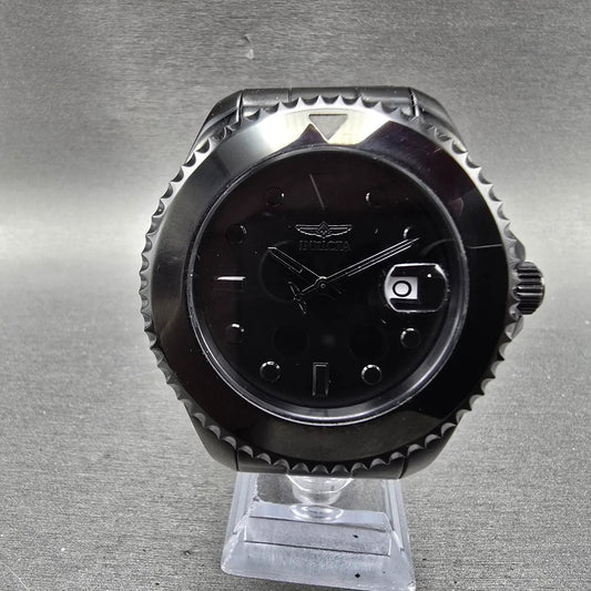 Invicta Pro Diver Automatic Watch Men 46mm Black Dial Black Round 35039 Runs0