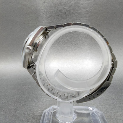 Seiko Automatic Watch Women 26mm White Dial Silver Tone Daydate Round Runs6