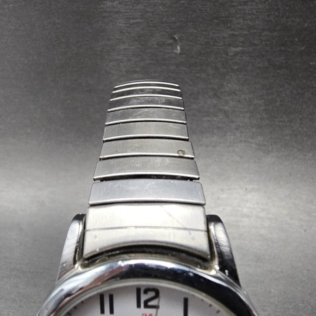 Timex Easy Reader Watch Men 35mm White Dial Silver Tone Daydate T20461 New Battb4