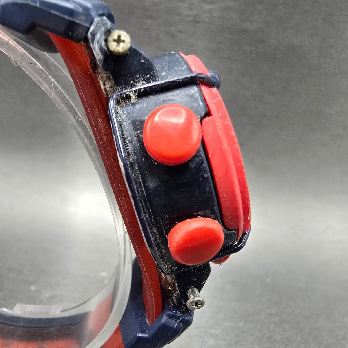 Casio Baby-G BG-370 Watch Women 34mm Blue Red Digital Alarm Chronograph New batt3
