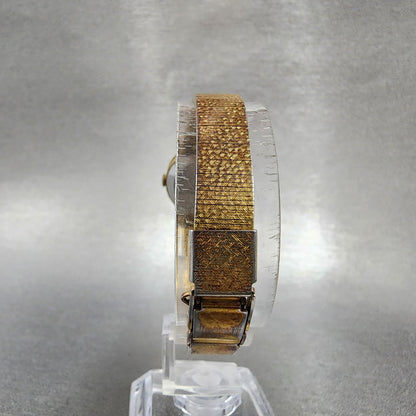 Seiko Watch Women 21mm Brown Dial Gold Tone 14210040 New Battery7
