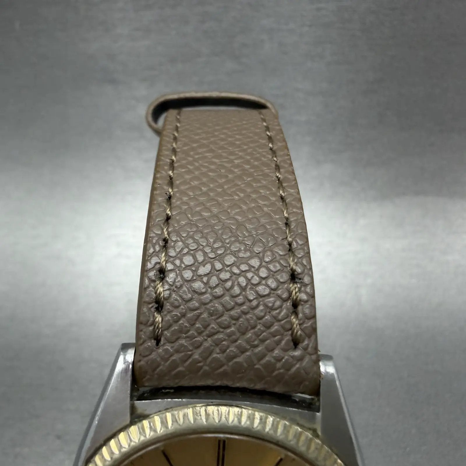 Seiko SQ President Watch Men 36mm Gold Dial Two Tone Daydate Round 5Y238A69 A14