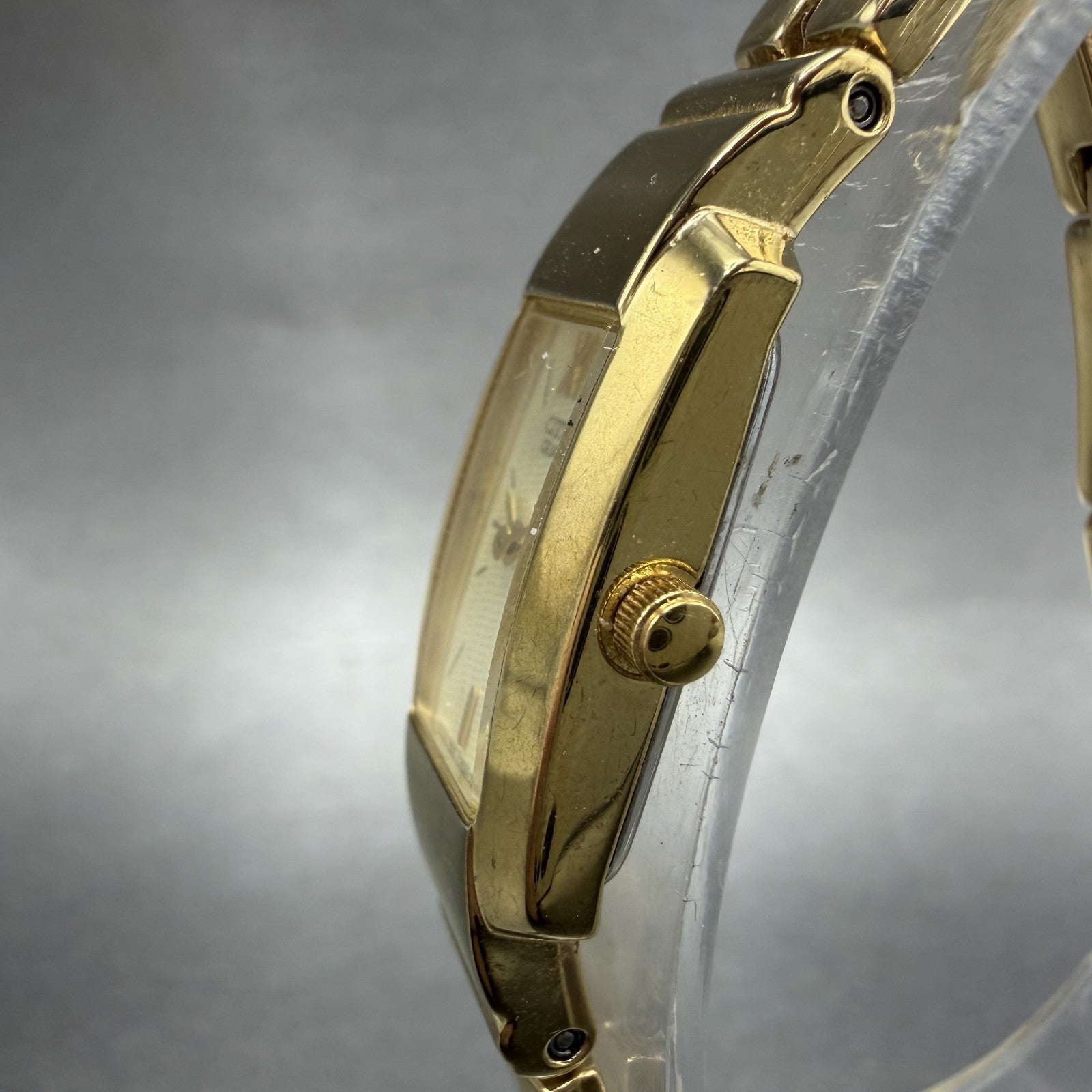 Citizen Tank Watch Women 14mm Champagne Dial Gold Tone 5421K17497 New Battery2