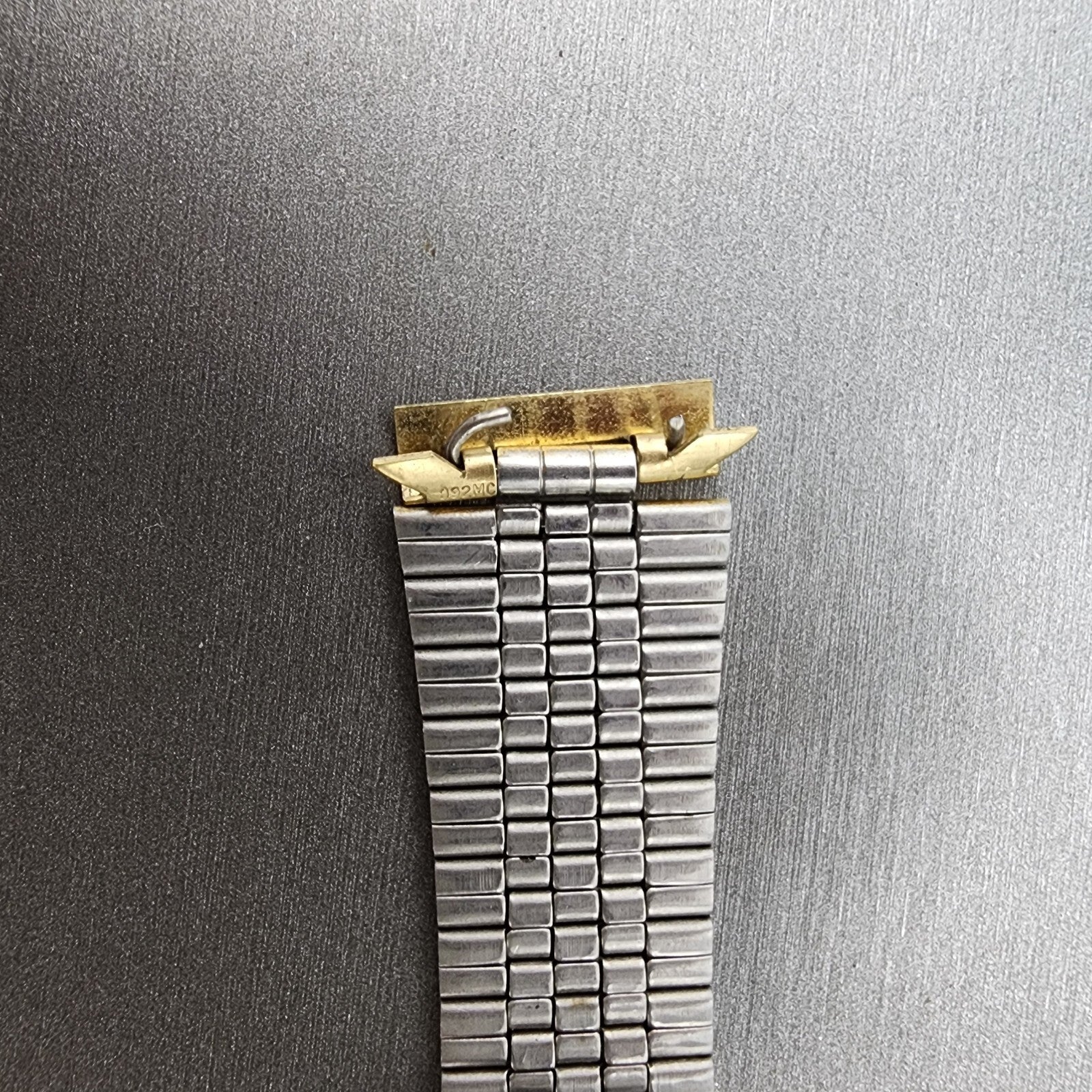 VTG Pulsar Watch Bracelet 19mm Gold Tone Steel Tri Folding Clasp 092MC5