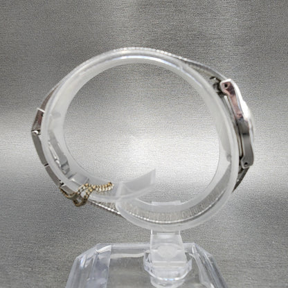 Citizen CQ Watch Women 17mm Silver Dial Silver Tone Round 3220891244  New Batt8