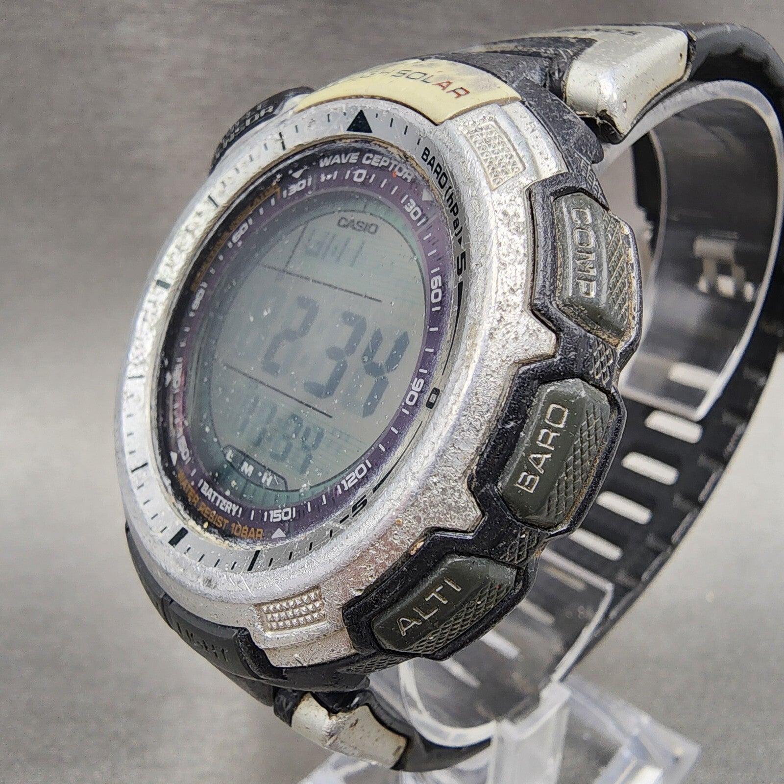 Casio Protek PRW1300 Watch Men 47mm Digital Solar Triple Sensor PARTS3