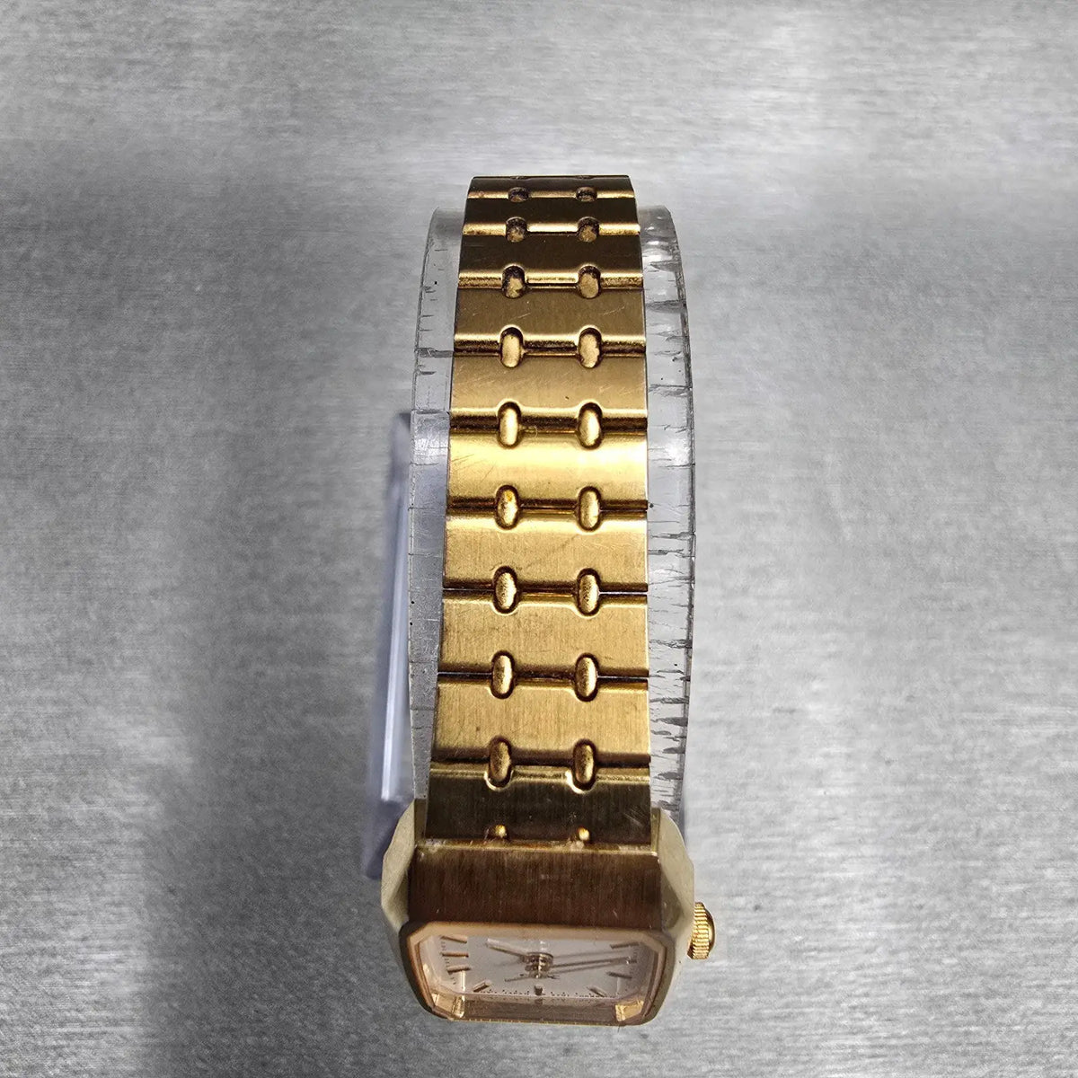 Seiko SX Tank Watch Women 17mm White Dial Gold Rectangle 2Y01-5D20 New Battery4