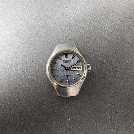 Seiko Automatic Watch Women 24mm Gray Dial Silver Tone Daydate 270607700