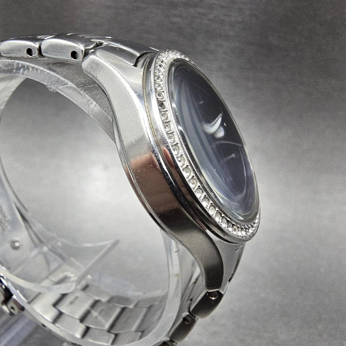 Citizen Silhouette Eco-Drive Watch Women 29mm Blue Dial Steel Date  FE1140-86L5