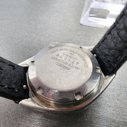 Seiko Automatic Watch Women 27mm Silver Dial Silver Tone Daydate Round Runs VTG9