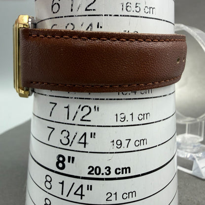 Orient VX Tank Watch Men 27mm Champagne Dial Gold Tone Rectangle New Battery10