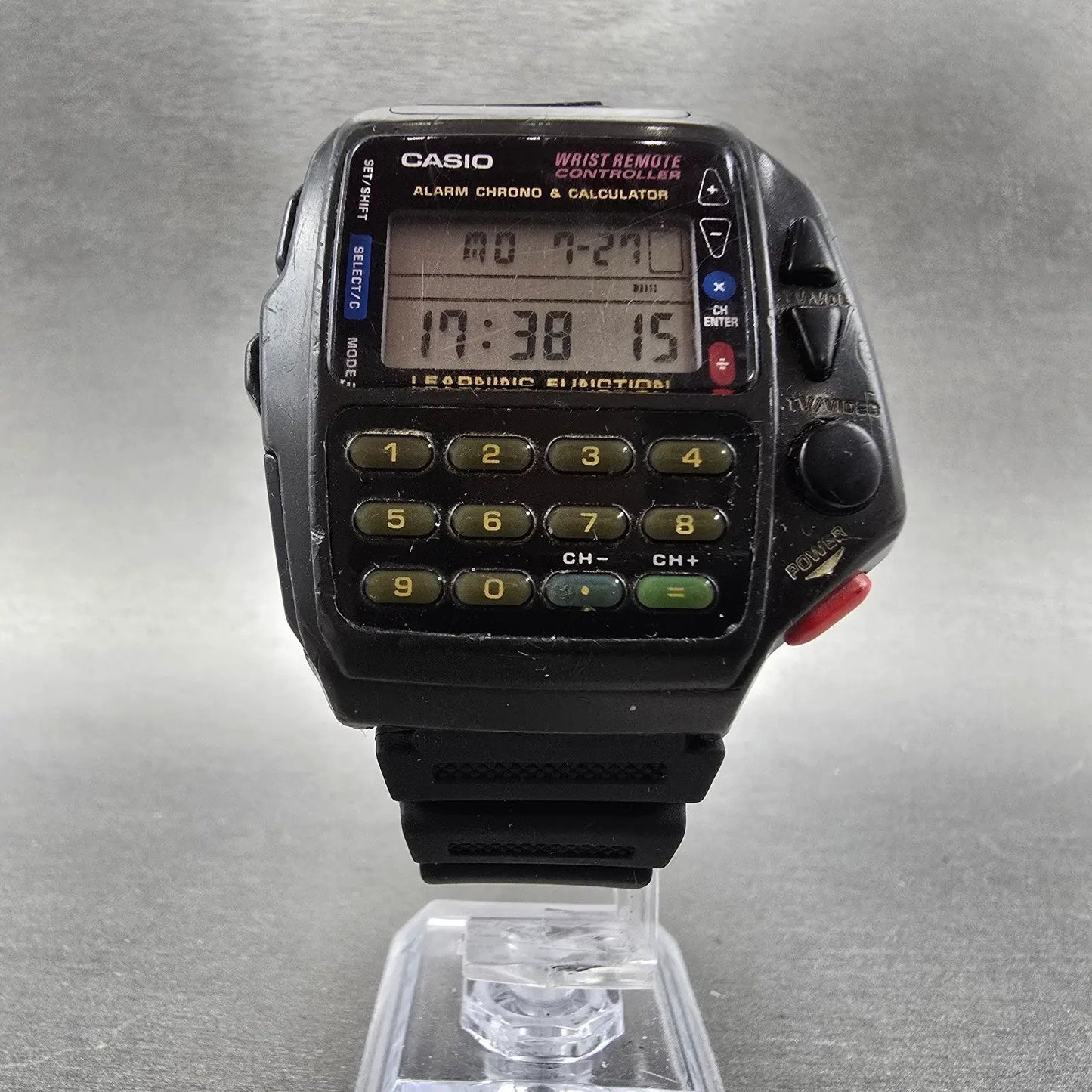 Casio CMD-40B Wrist Remote Controller Watch Men 43mm Black Calculator New Batt5