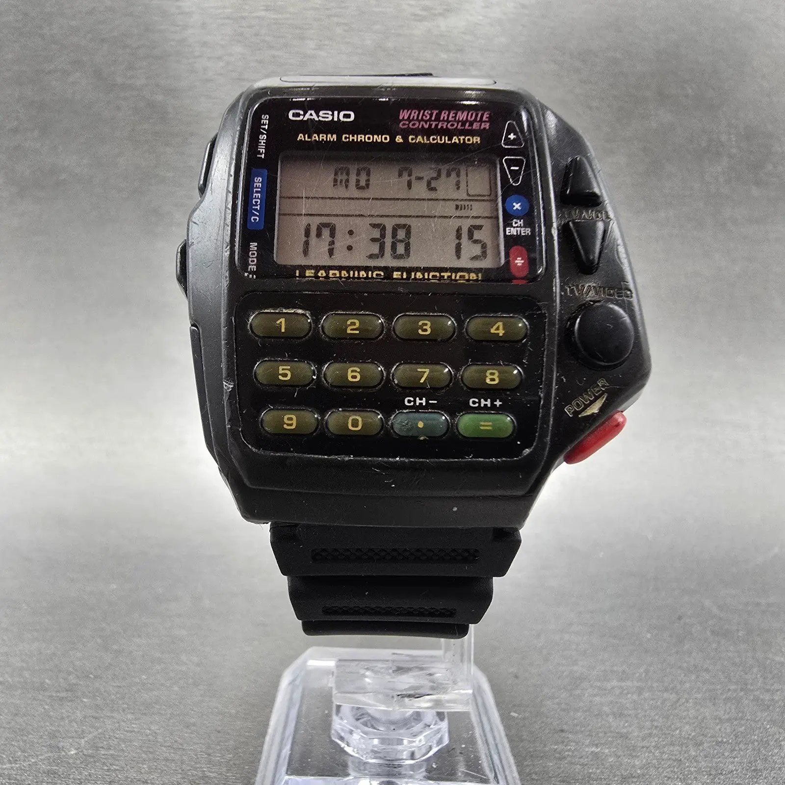 Casio CMD-40B Wrist Remote Controller Watch Men 43mm Black Calculator New Batt5