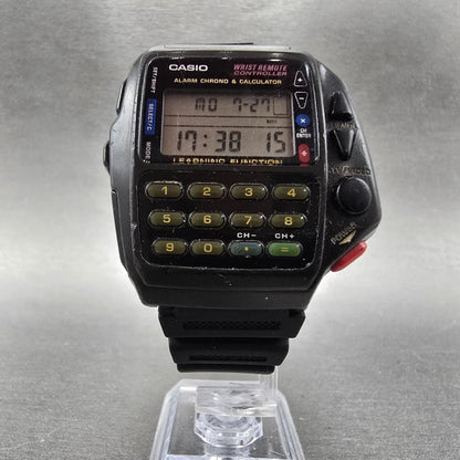 Casio CMD-40B Wrist Remote Controller Watch Men 43mm Black Calculator New Batt5