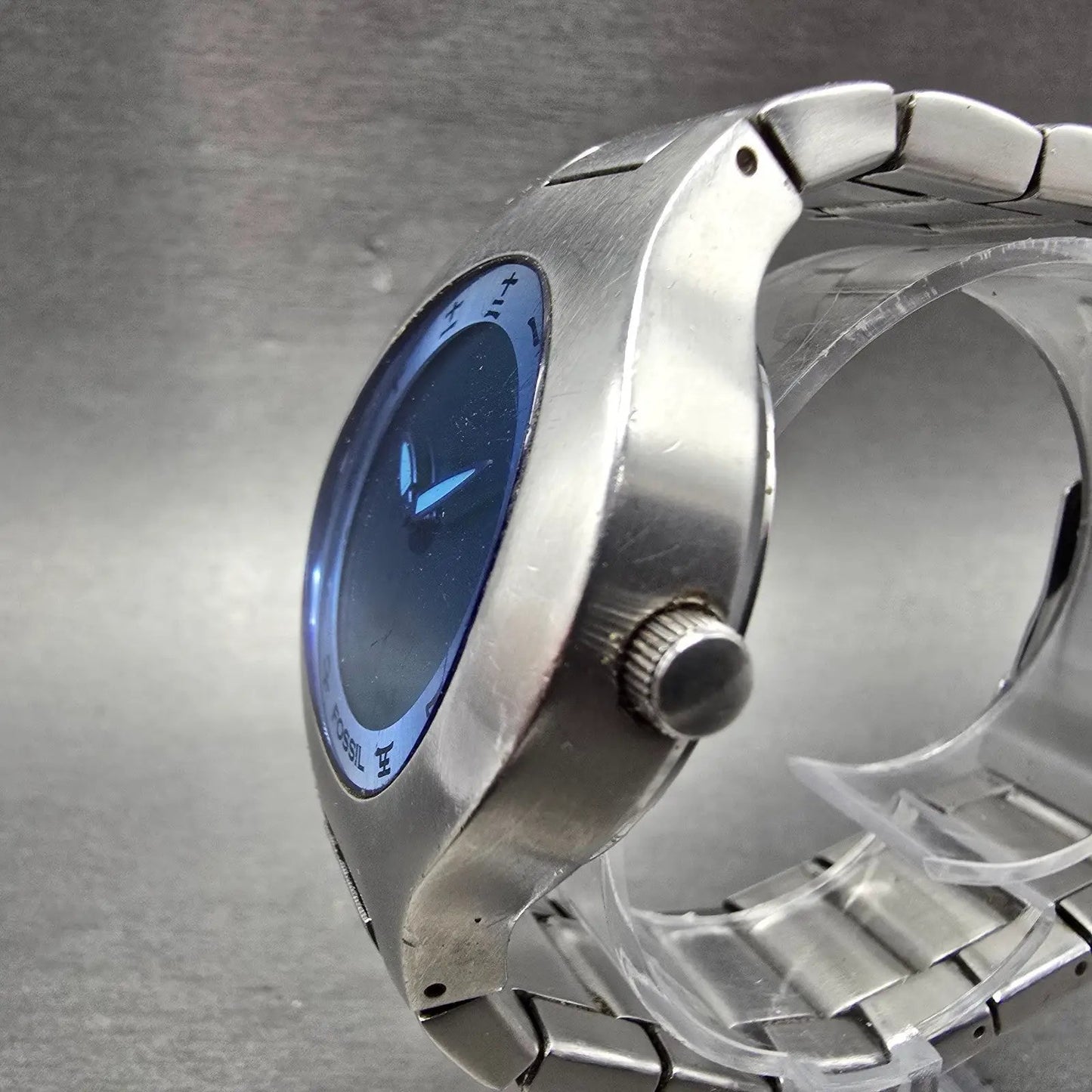 Fossil Big Tic Watch Men 41mm Blue Dial Silver Tone Round JR-7999 PARTS3