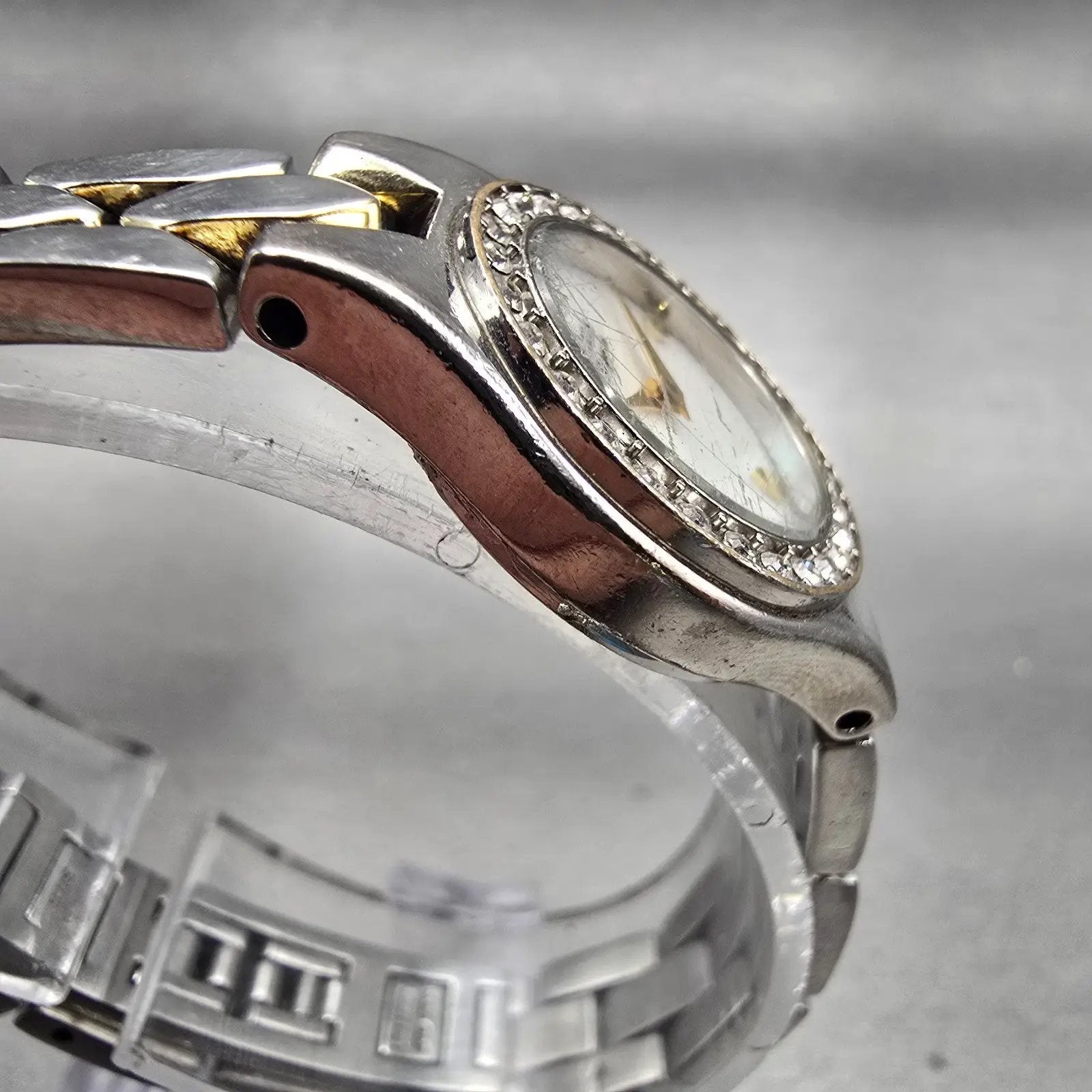 Citizen Elegance Watch Women 21mm MOP Dial Two Tone Gemmed 5920-S78992 New Batt3