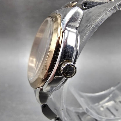 Citizen Eco-Drive Wicca Watch Women 24mm MOP Dial Two Tone Round Works JDM3