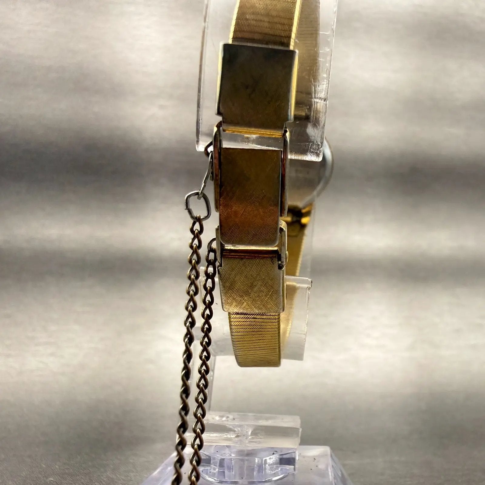 Seiko Watch Women 19mm Champagne Dial Gold Tone Round 16-0129 New Battery VTG7