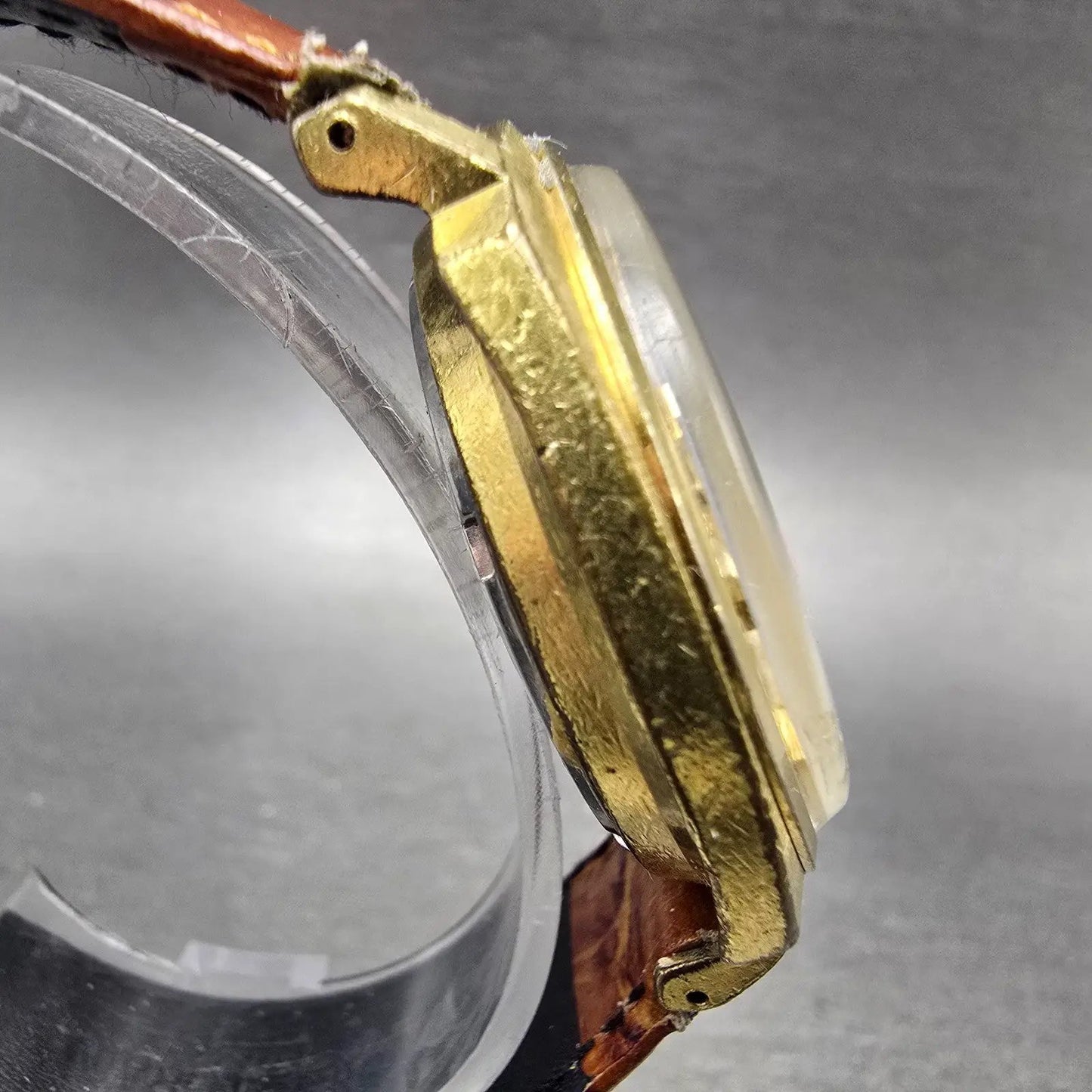 Seiko Automatic Watch Men 36mm Silver Dial Gold Tone Date 7625-7013 Runs Vintage3