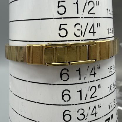 Seiko Lassale Watch Women 13mm Gold Dial Gold Tone Octagon 1320-5609 New Battery10
