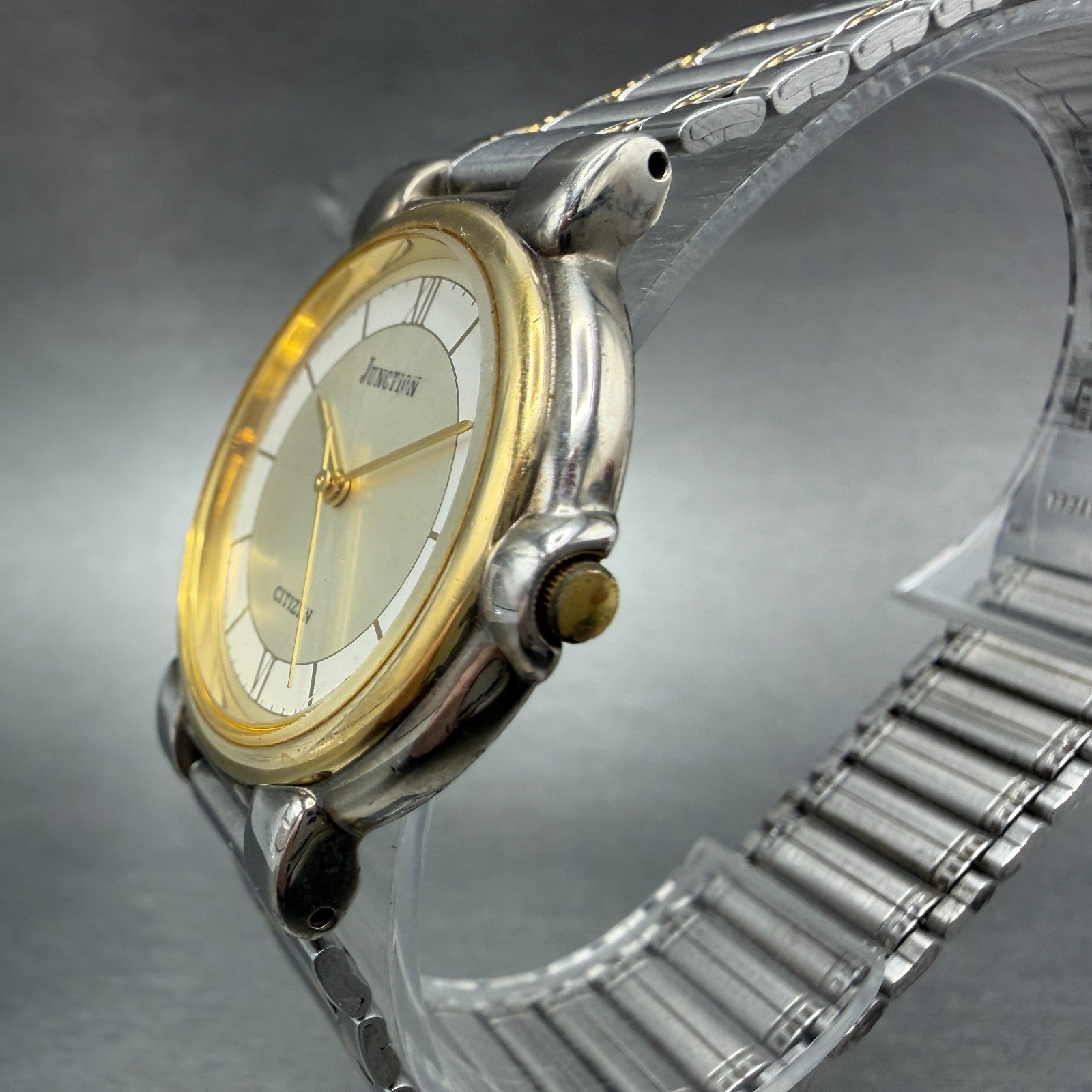 Citizen Junction Watch Unisex 31mm White Dial Two Tone Round 1032-344642 New Bat2