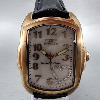 Invicta Lupah Watch Women 26mm MOP Dial Rose Gold Tone Rectangle New Battery1