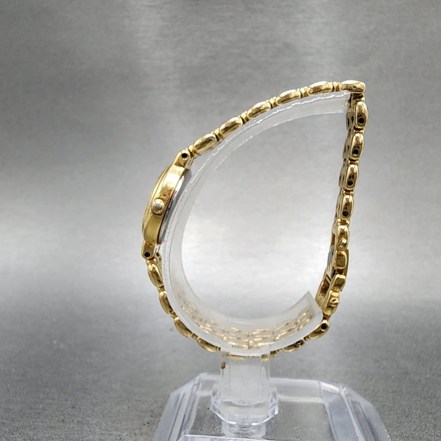 Seiko Watch Women 20mm Champagne Dial Gold Tone Round 1f210a30 New Battery6