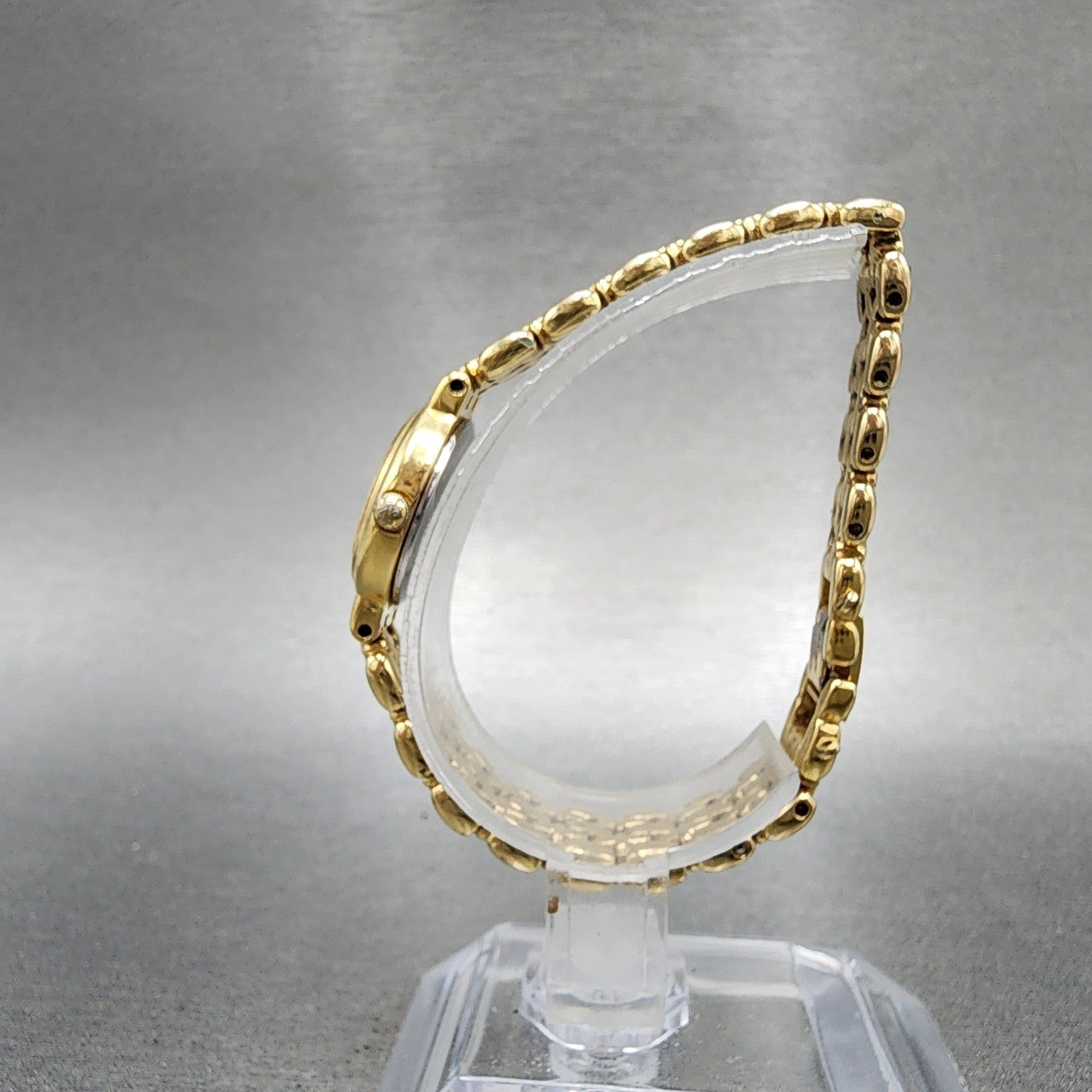 Seiko Watch Women 20mm Champagne Dial Gold Tone Round 1f210a30 New Battery6